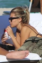 Constanza Caracciolo in Bikini at the Beach in Miami 12/05/2017