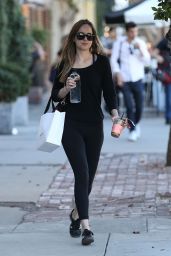 Dakota Johnson - Stops by Alfred Coffee and Violet Grey in West Hollywood