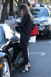 Dakota Johnson - Stops by Alfred Coffee and Violet Grey in West Hollywood