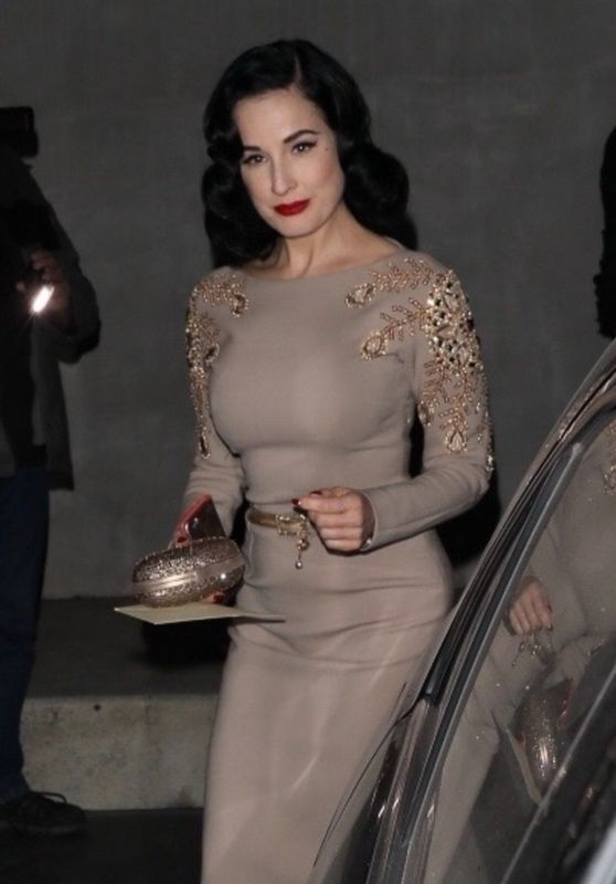 Dita Von Teese - Gallery Opening at Maxfield in LA 12/16/2017