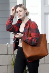 Elle Fanning - Hits the Gym in Los Angeles 12/20/2017