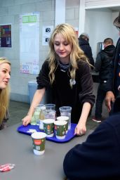 Ellie Goulding Volunteers at a Crisis at Christmas Centre in London