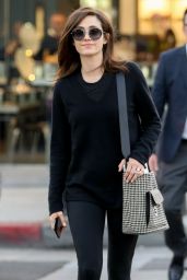 Emmy Rossum Casual Style - Shops in Beverly Hills 12/06/2017