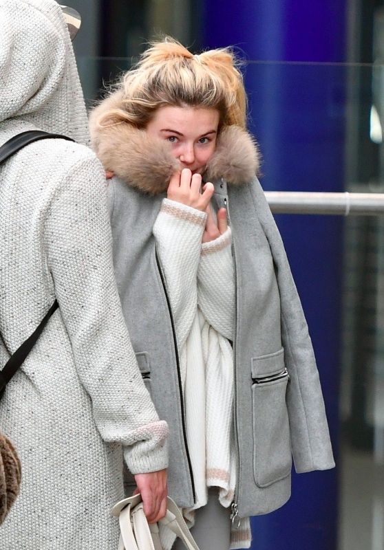 Georgia Toffolo at London Heathrow