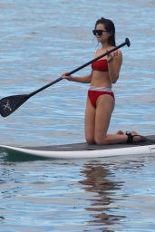 Hailee Steinfeld in Bikini Paddle Boarding on Christmas Day in Hawaii