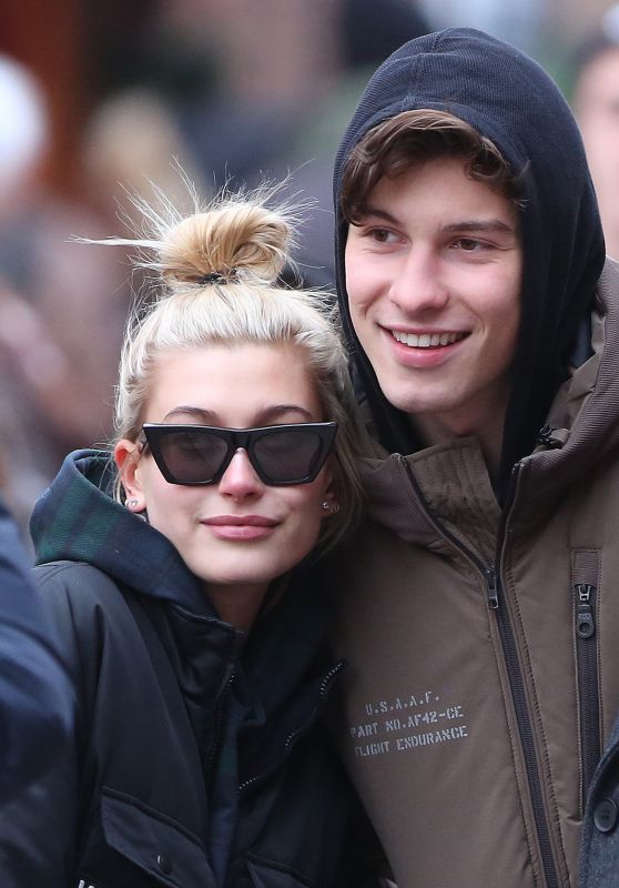 Hailey Baldwin and Shawn Mendes in Toronto 12/21/2017
