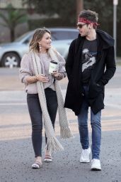 Hilary Duff Casual Style - Makes a coffee run with Matthew Koma in Studio City