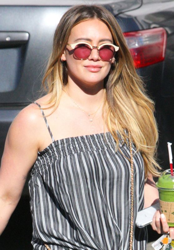 Hilary Duff in Casual Outfit Out and About in Bverly Hills