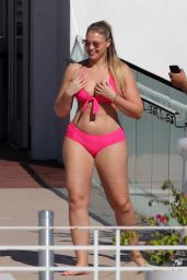 Iskra Lawrence in a Pink Bikini in Miami 12/12/2017