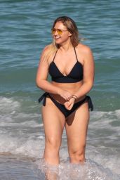 Iskra Lawrence in Bikini on the Beach in Miami 12/11/2017