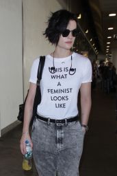 Jaimie Alexander - Arriving at LAX in Los Angeles 12/16/2017