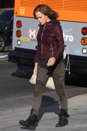 Jennifer Garner - "Peppermint" Set in Los Angeles 11/30/2017