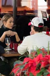 Jennifer Lopez and Alex Rodriguez Dines at a Miami Restaurant 12/16/2017