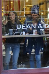 Jennifer Lopez & Vanessa Hudgens - Get Coffee on Set of Filming "Second Act" in NYC