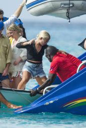 Jess Woodley Onboard a Party Boat in Barbados