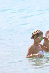 Jessica Rose Moor in Bikini on the Beach in Barbados 12/18/2017