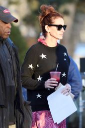 Julia Roberts Filming "Ben is Back" in New York 12/20/2017