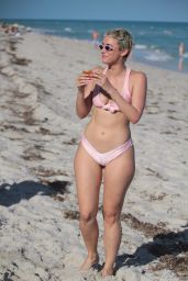 Julieanna Goddard in a Pink Bikini in Miami Beach