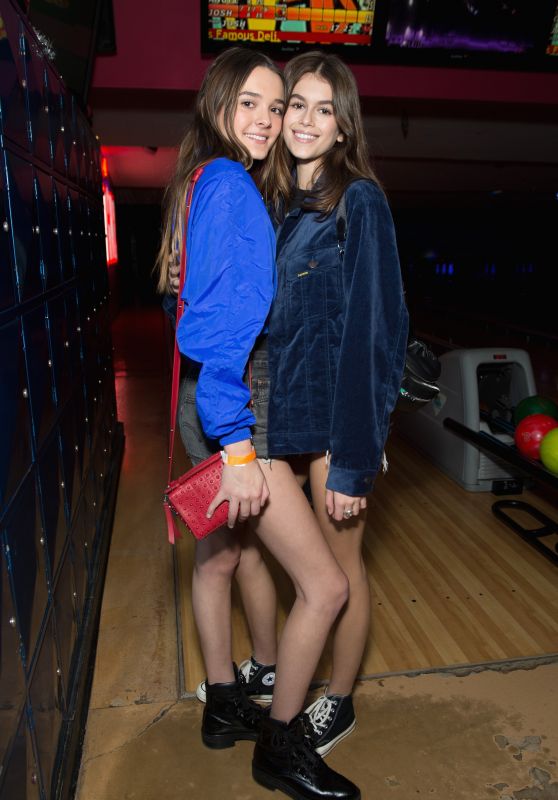 Kaia Gerber & Charlotte Lawrence - Bowling For Buddies in Studio City