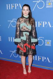 Kaitlyn Dever – HFPA 75th Anniversary Celebration and NBC Golden Globe Special Screening in Hollywood