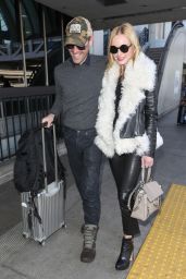 Kate Bosworth and Michael Polish at LAX Airport in Los Angeles