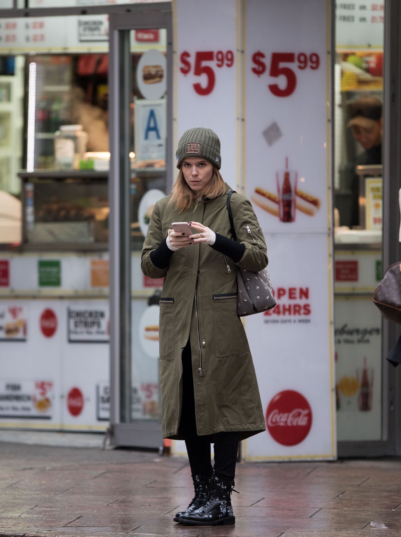 Kate Mara Wearing a NY Giants Hat - NYC 12/12/2017 • CelebMafia