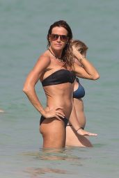 Kelly Bensimon in Two Different Bikinis on the Beach in Miami