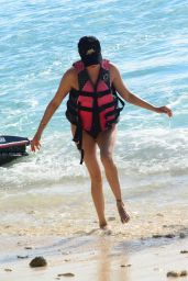 Lauren Silverman Enjoys Jet Ski Ride - Barbados 12/20/2017