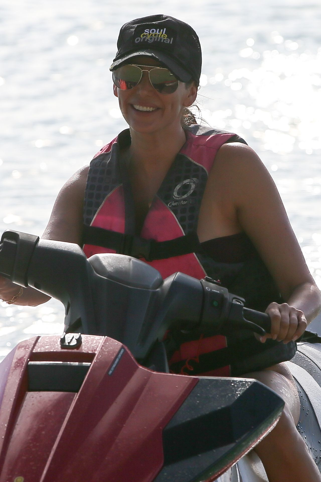 Lauren Silverman Enjoys Jet Ski Ride - Barbados 12/20/2017 • CelebMafia