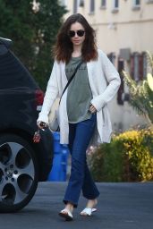 Lily Collins Casual Style - Hollywood 12/16/2017