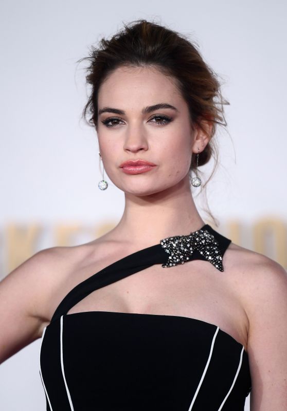 Lily James - "Darkest Hour" Premiere in London