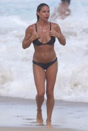 Lisa Clark in Bikini on a Beach in Sydney
