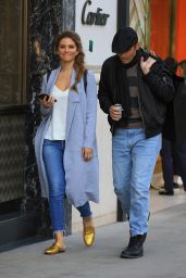Maria Menounos Street Style - Shopping at Saint Laurent in Beverly Hills