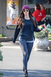 Megan Fox Street Style - Leaves Pinz Bowling Alley in Studio City