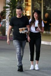 Michelle Keegan Stop for Some Iced Coffees at Teavana in Los Angeles