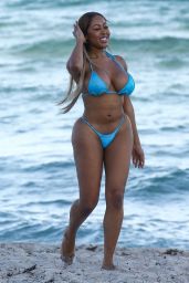Moriah Mills Bikini Photoshoot on the Beach in Miami
