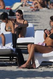 Natalia Alberto in Bikini on the Miami Beach 12/09/2017