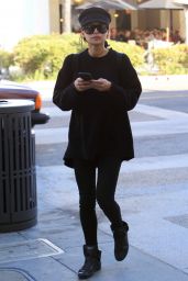 Naya Rivera Leaves a Salon in Beverly Hills 12/28/2017