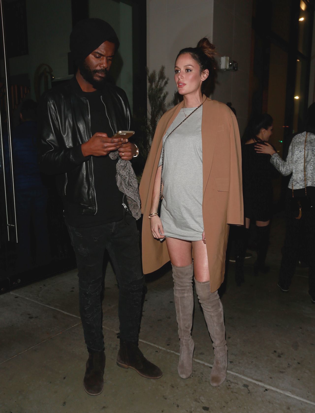 Nicole Trunfio and Her Husband Gary Clark Jr Leaving Dinner in LA ...