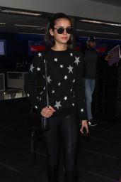Nina Dobrev at LAX Airport in LA 12/06/2017