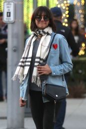Nina Dobrev Casual Style - Shopping on Rodeo Drive in Beverly Hills 12/19/2017