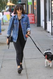 Nina Dobrev - Takes Her Dog For a Walk in Hollywood 12/16/2017
