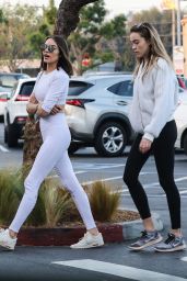 Olivia Culpo in Tights Shops for Groceries at Whole Foods