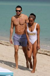 Rachel Lindsay in Swimsuit - Miami Beach 12/21/2017