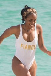 Rachel Lindsay in Swimsuit - Miami Beach 12/21/2017
