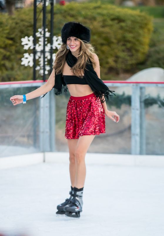Rachel McCord Ice Skating in Calabasas