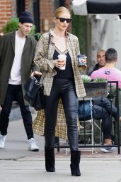 Rosie Huntington-Whiteley Street Fashion - On a Coffee Run in West Hollywood