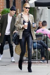 Rosie Huntington-Whiteley Street Fashion - On a Coffee Run in West Hollywood
