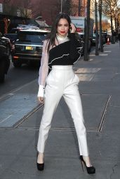 Sofia Carson Arriving at "The View" in New York City