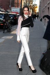 Sofia Carson Arriving at "The View" in New York City